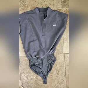 FIGS Charcoal Bodysuit